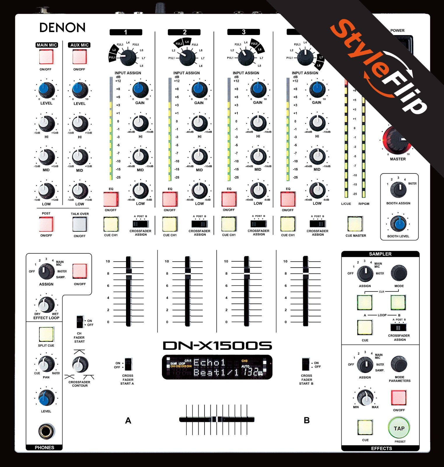 Denon X1500S/X1500 Skin | Color White | Protective Decal | StyleFlip Skins