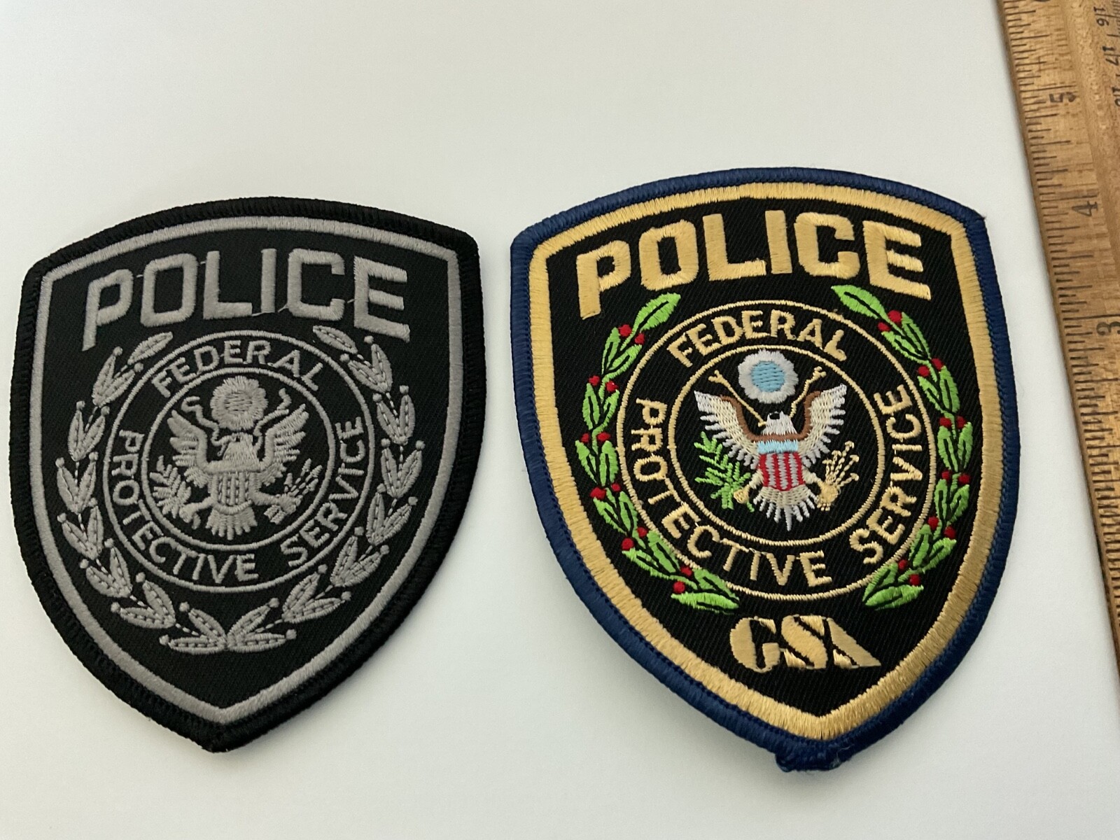 Federal Protective Service Police set 2 collectible patches new all full size