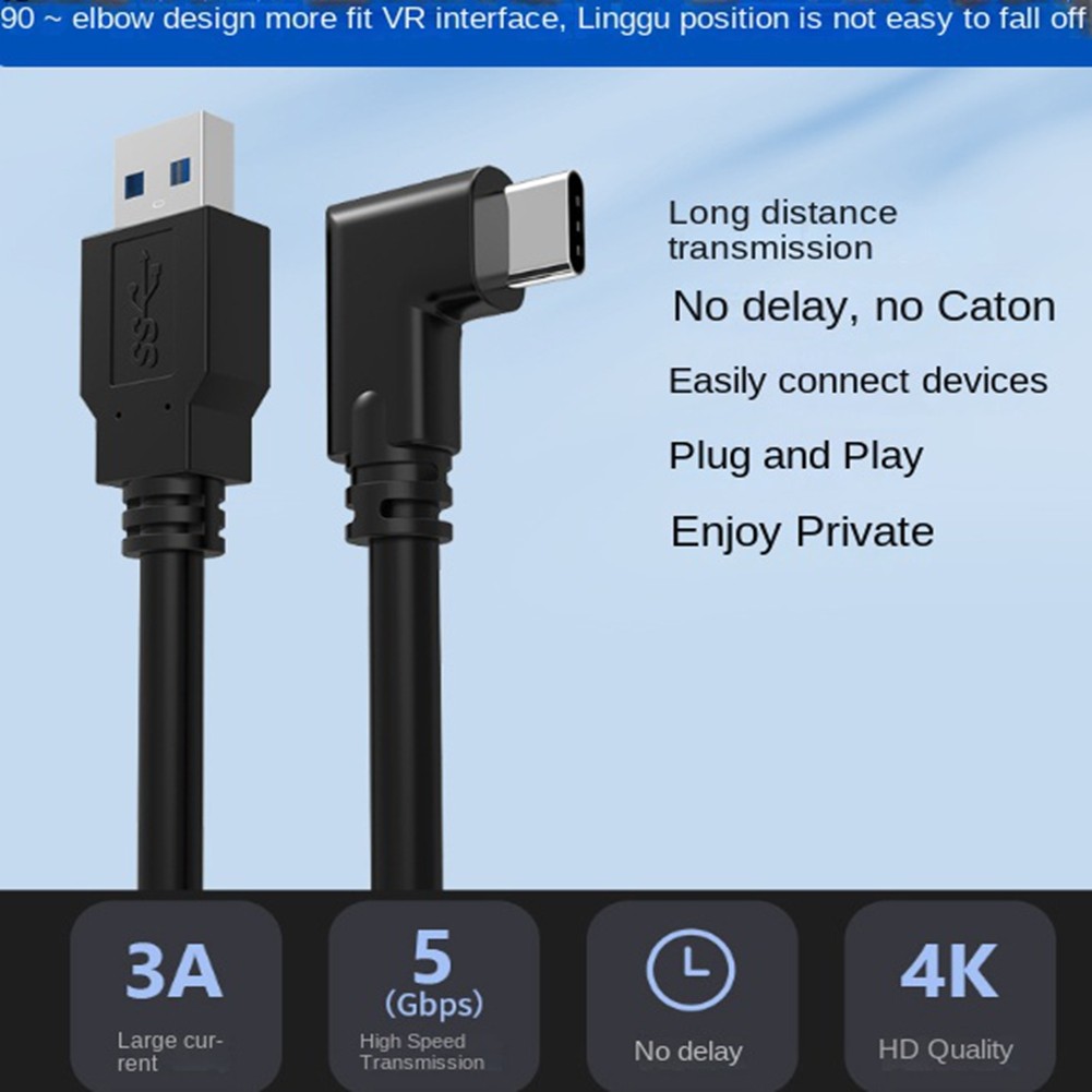 16FTLink Cable for Quest2/3,High Speed Data Transfer Charging Cable 2139
