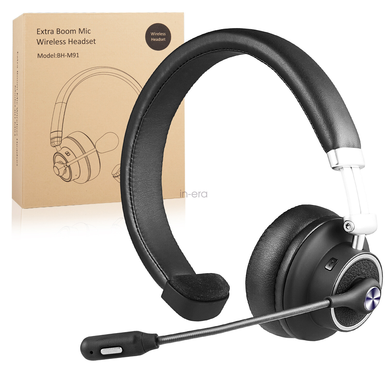BH-M91 Bluetooth Wireless Headset with Mic Mute Button 24 Hours Working Time