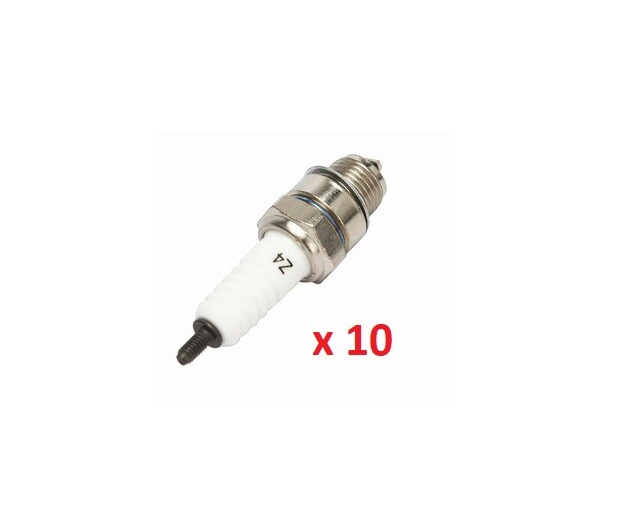 10PCS Z4C SPARK PLUG 49cc 80cc Motor Motorized Bicycle Moped Scooter H Z4CX10