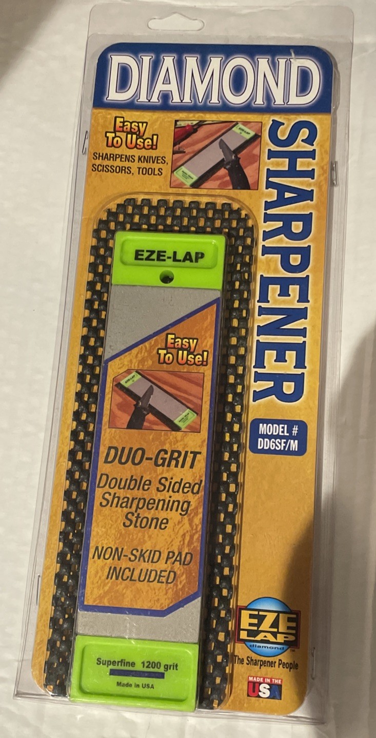 EZE-LAP Double Sided Diamond Stone DD6SF/M Super Fine 1200 Medium 400 NEW