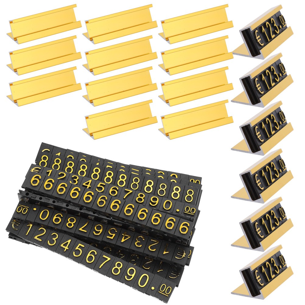 16 Sets Adjustable Price Cube Blocks For Retail Counter Display