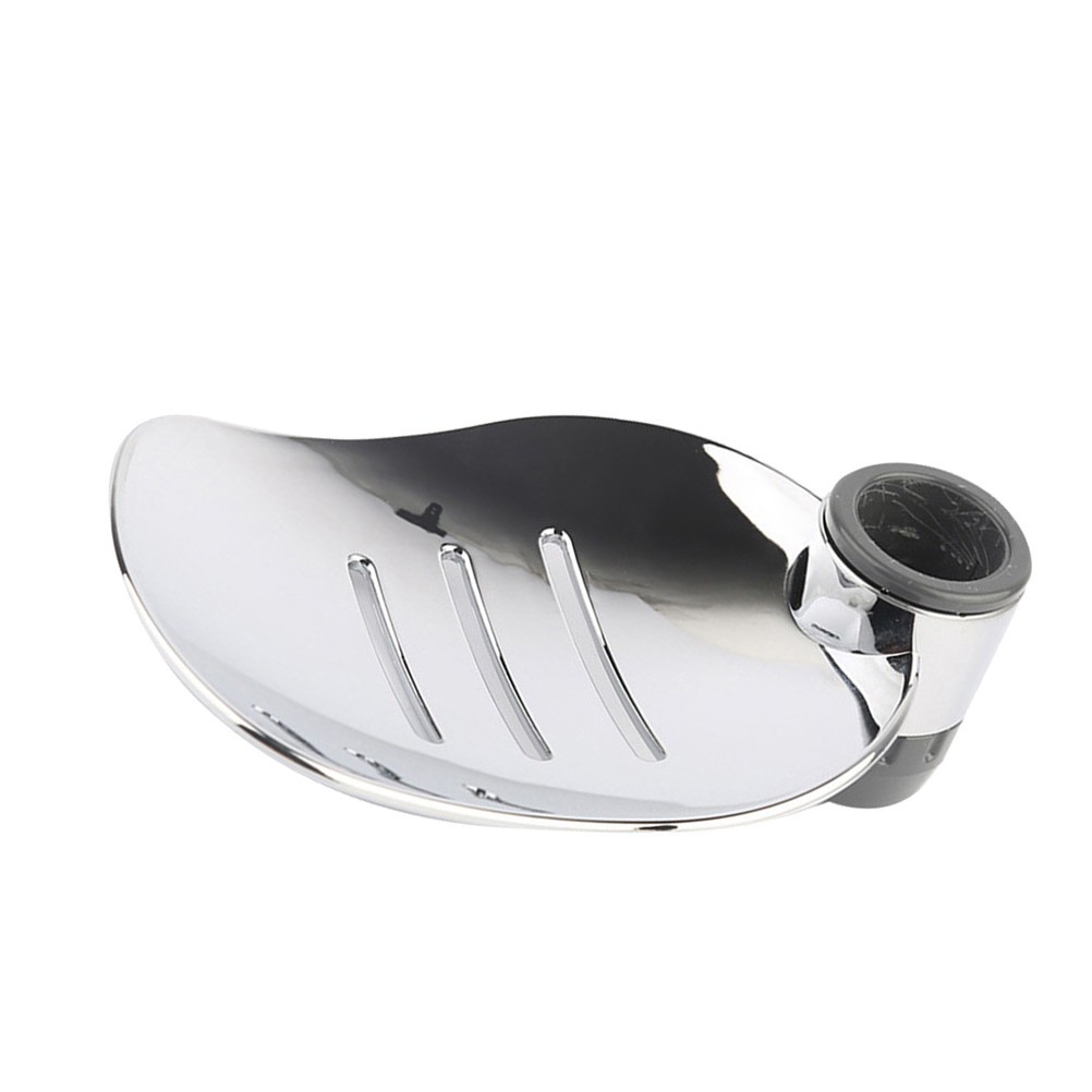 2Pcs Reusable Silver Soap Dish ABS Material Practical Soap Storage Rack