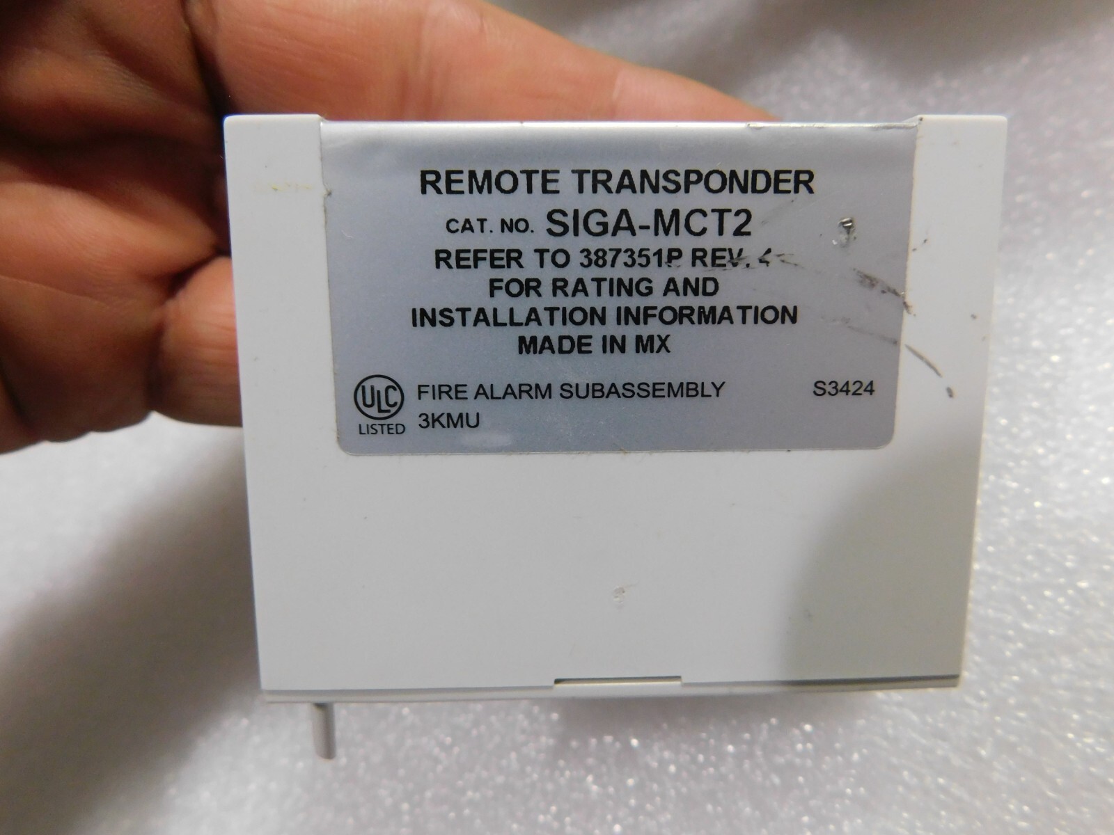 EST / Edwards SIGA-MCT2 Dual Input Module Remote Transponder Used
