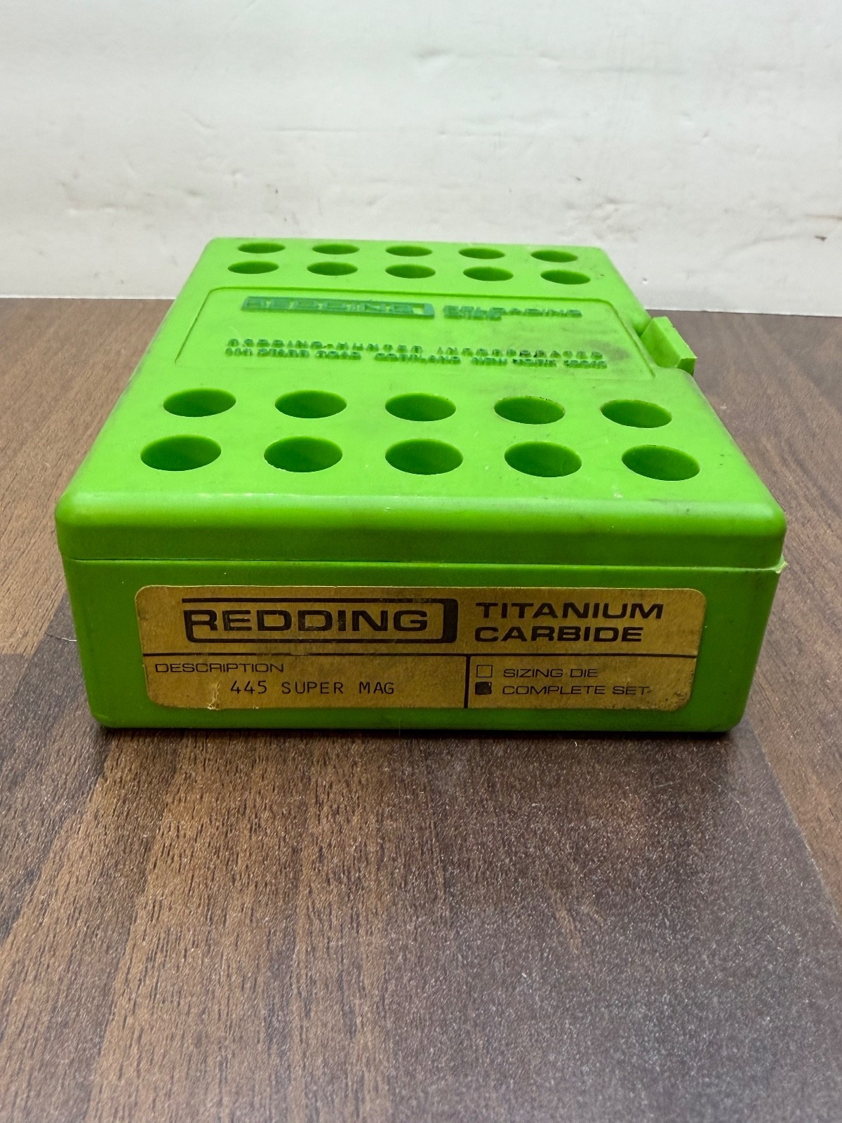 Redding Titanium Carbide 445 Super Mag Reloading 3 Die Set