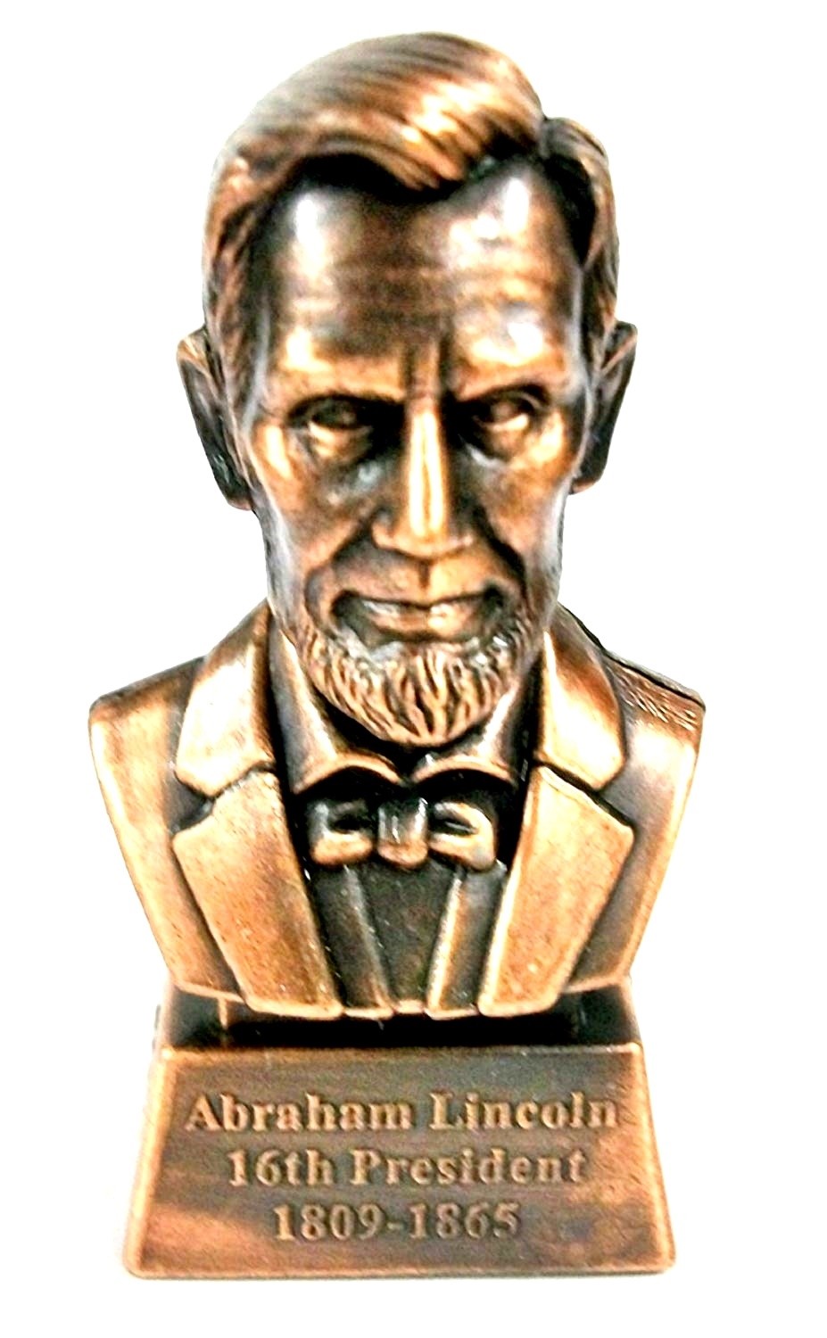 Abraham Lincoln 16th President Bust Die Cast Metal Collectible Pencil Sharpener