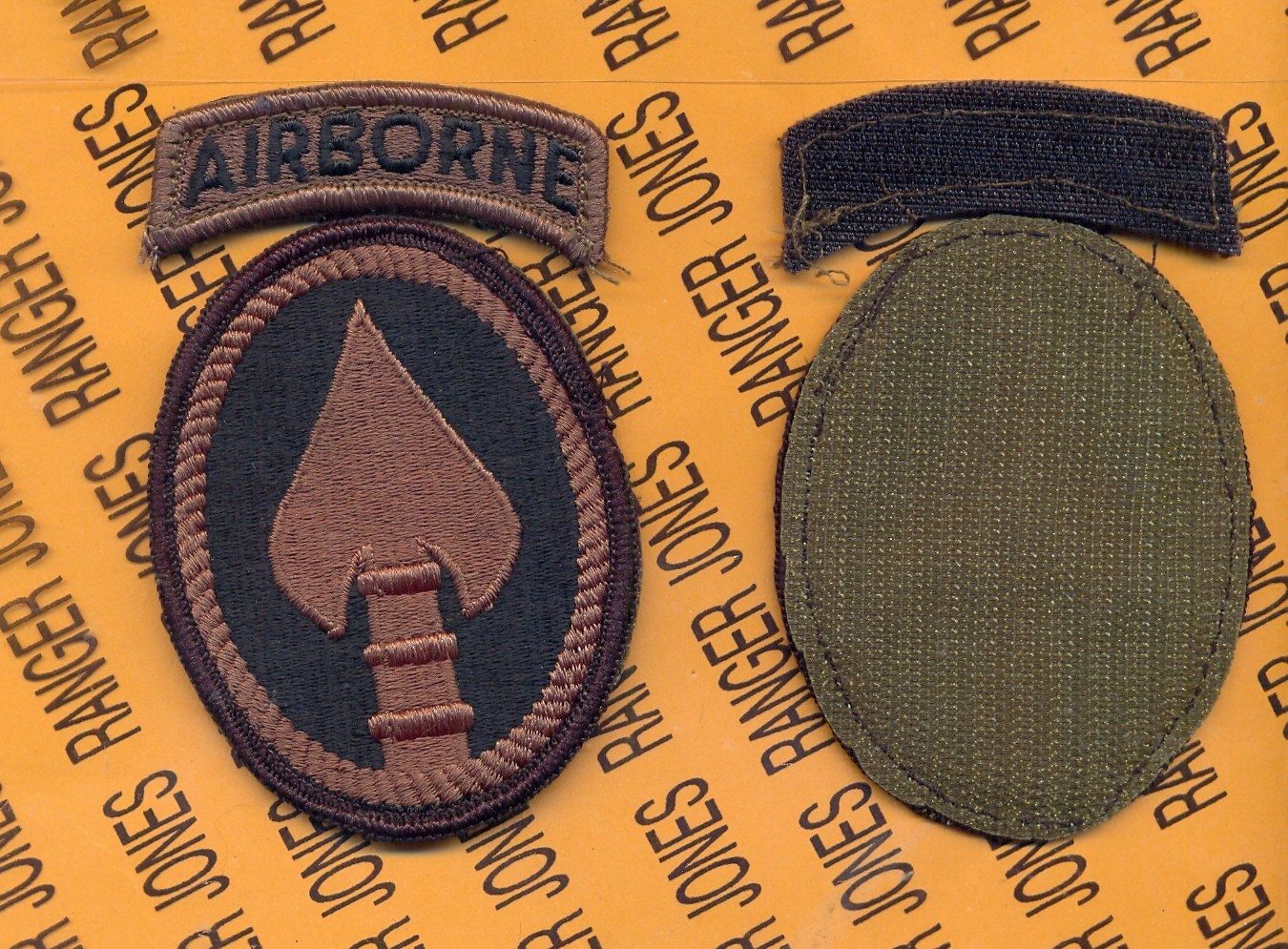 US Special Operations Command Airborne USSOCOM OD Green Black 3.5" patch m/e