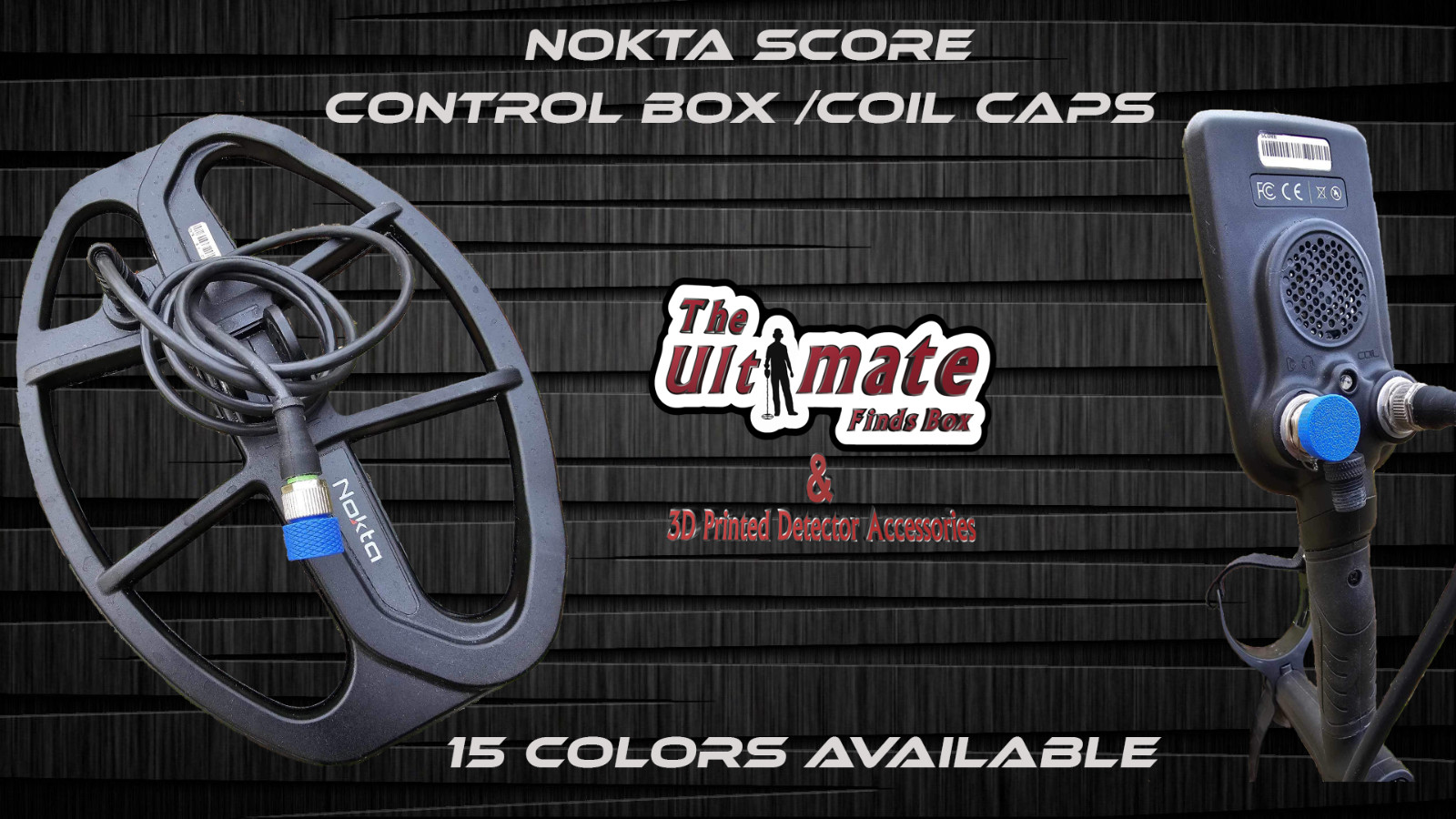 Nokta Score coil and control unit caps 14 Colors Available 100% Infilled