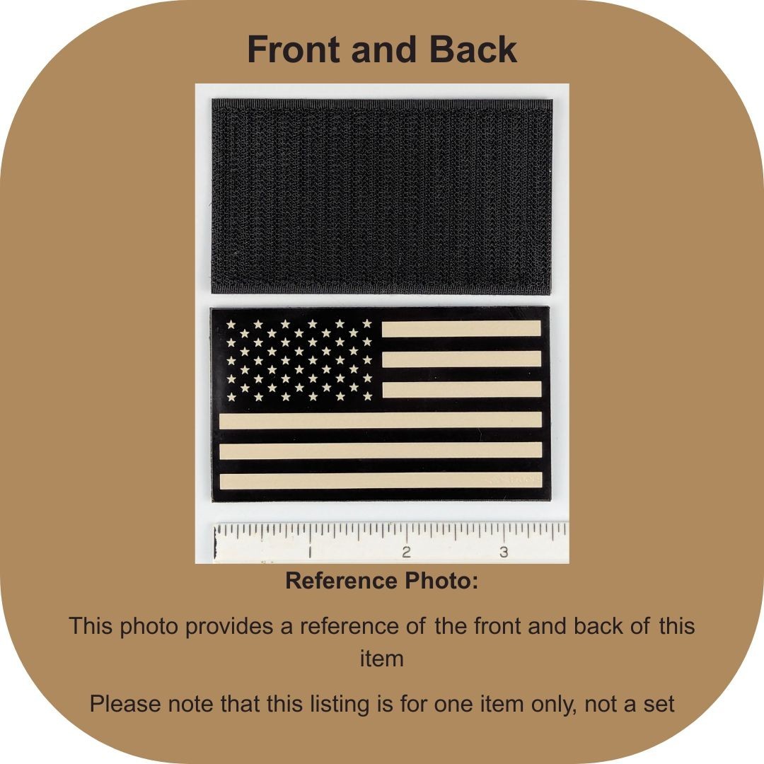 Infrared American Flag Patch - Subdued - Hook Fastener Tactical IR Patch
