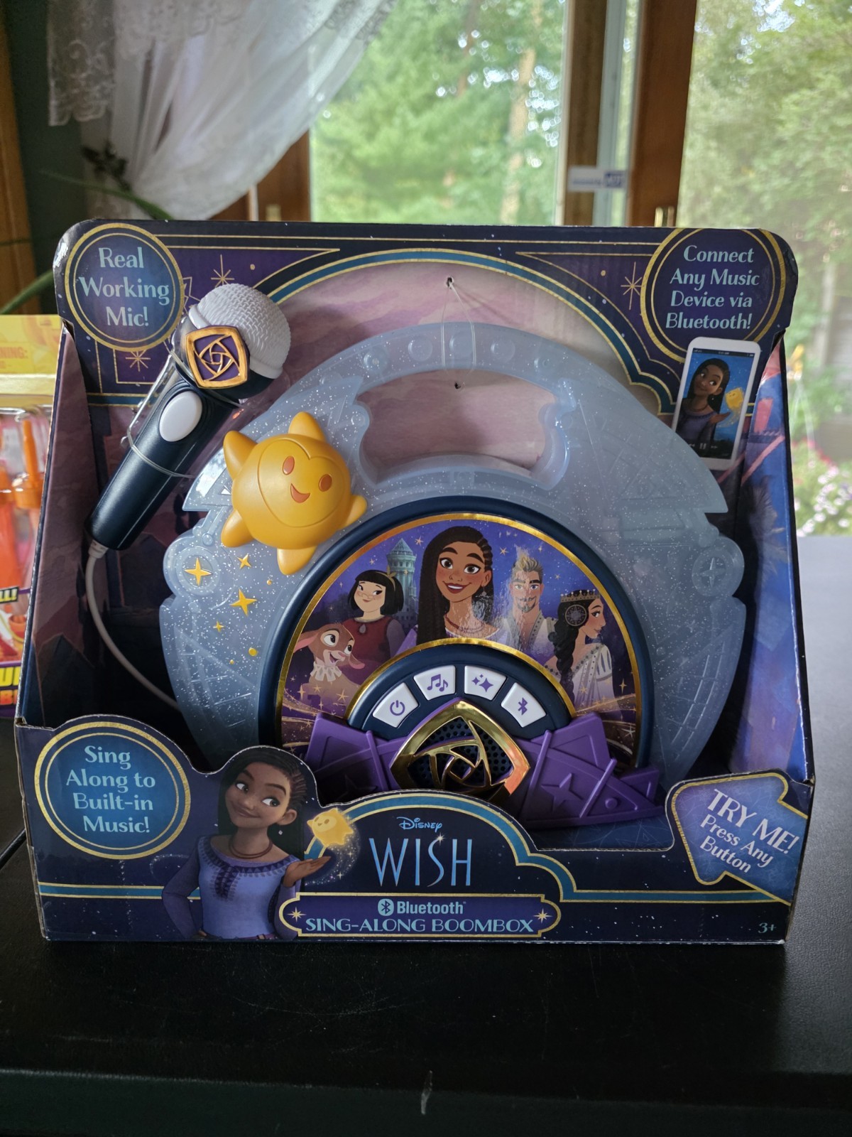 Disney WISH Sing-Along Kids  Boombox Bluetooth & Working Mic BRAND NEW