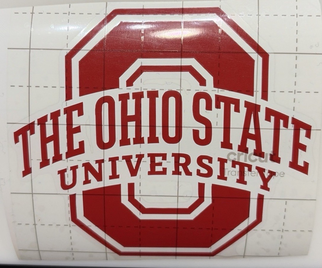 The Ohio State University Premium Vinyl Decal Red Buckeyes