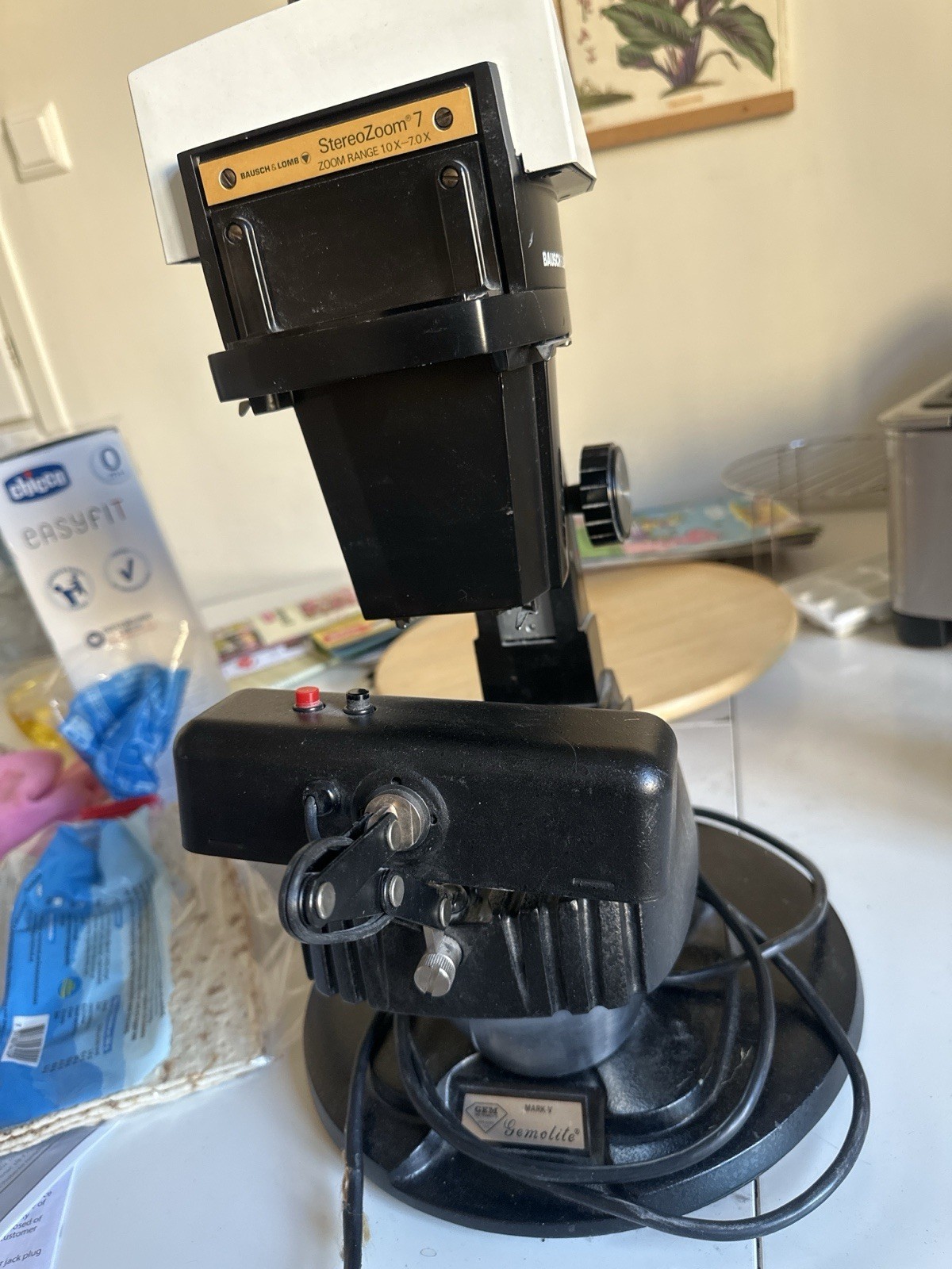 Gem Instruments Gemolite Mark V Microscope with B&L Optics – Stereo Zoom 7