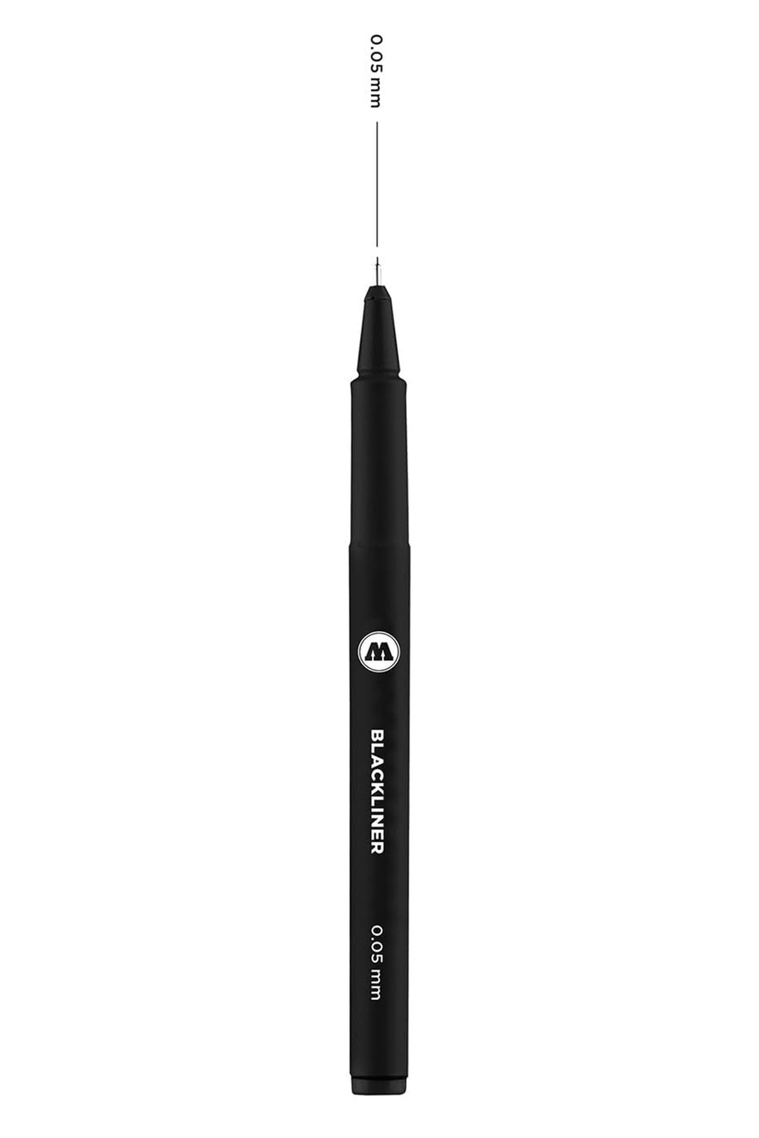 Molotow Blackliner Pen, .05mm Tip, Black Permanent Ink, 1 Each (703.201)