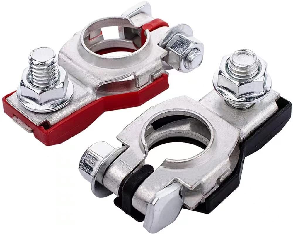 Battery Terminal Connectors1 pair, Positive & Negative Auto Battery Cable Ter...
