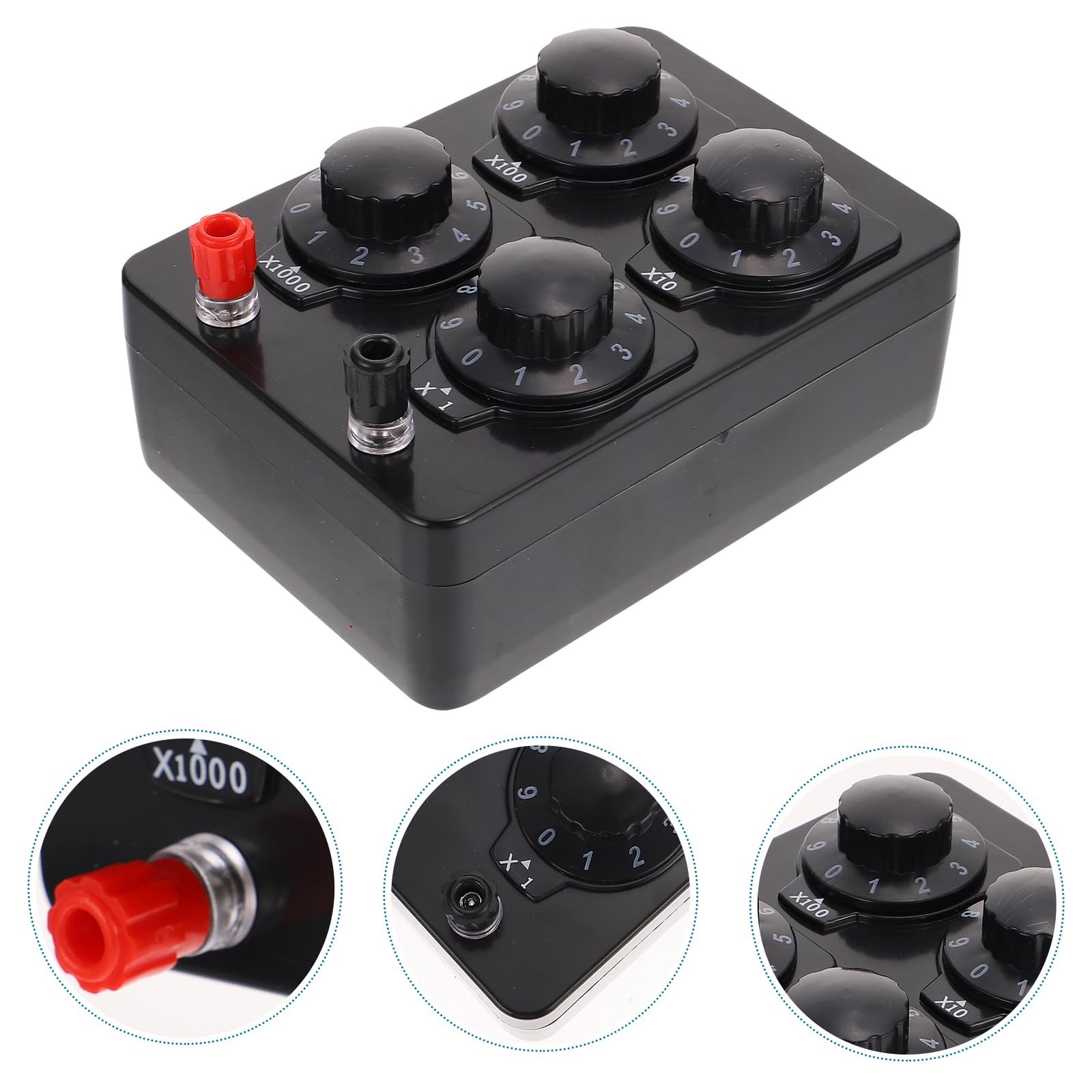Variable Resistance Box 0-9999 Ohm, Simple Adjustable Resistor Decade Box for...
