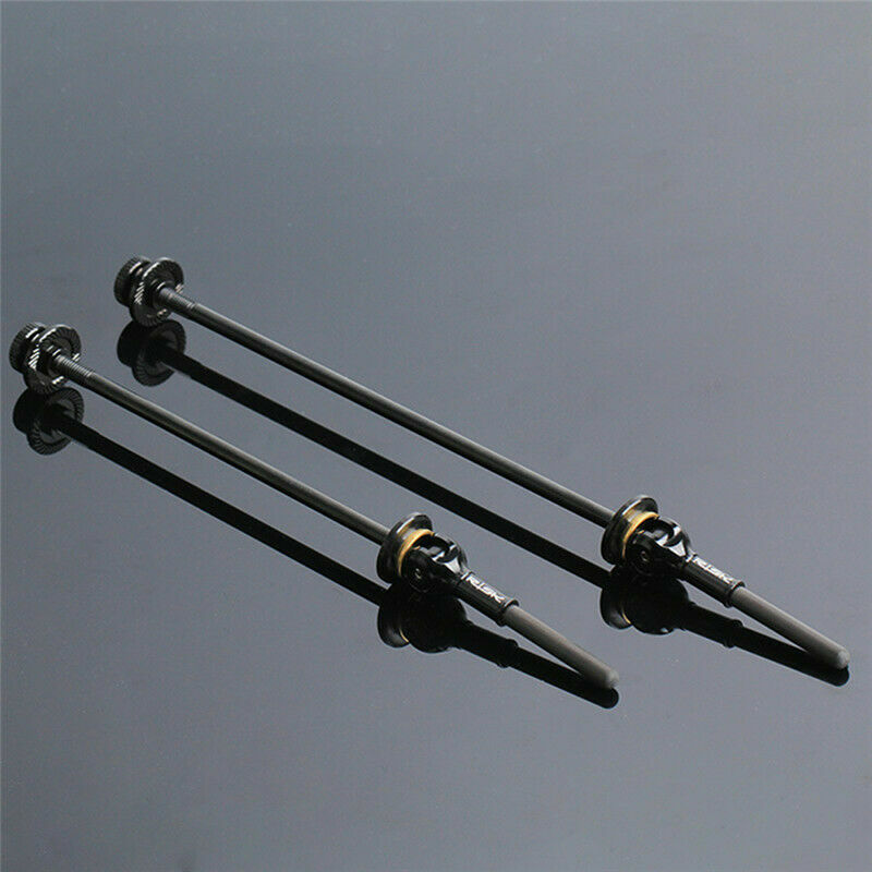 Swishti Road MTB E-Bike Cycling Titanium-Axle Skewers W/carbon Levers Black Bike