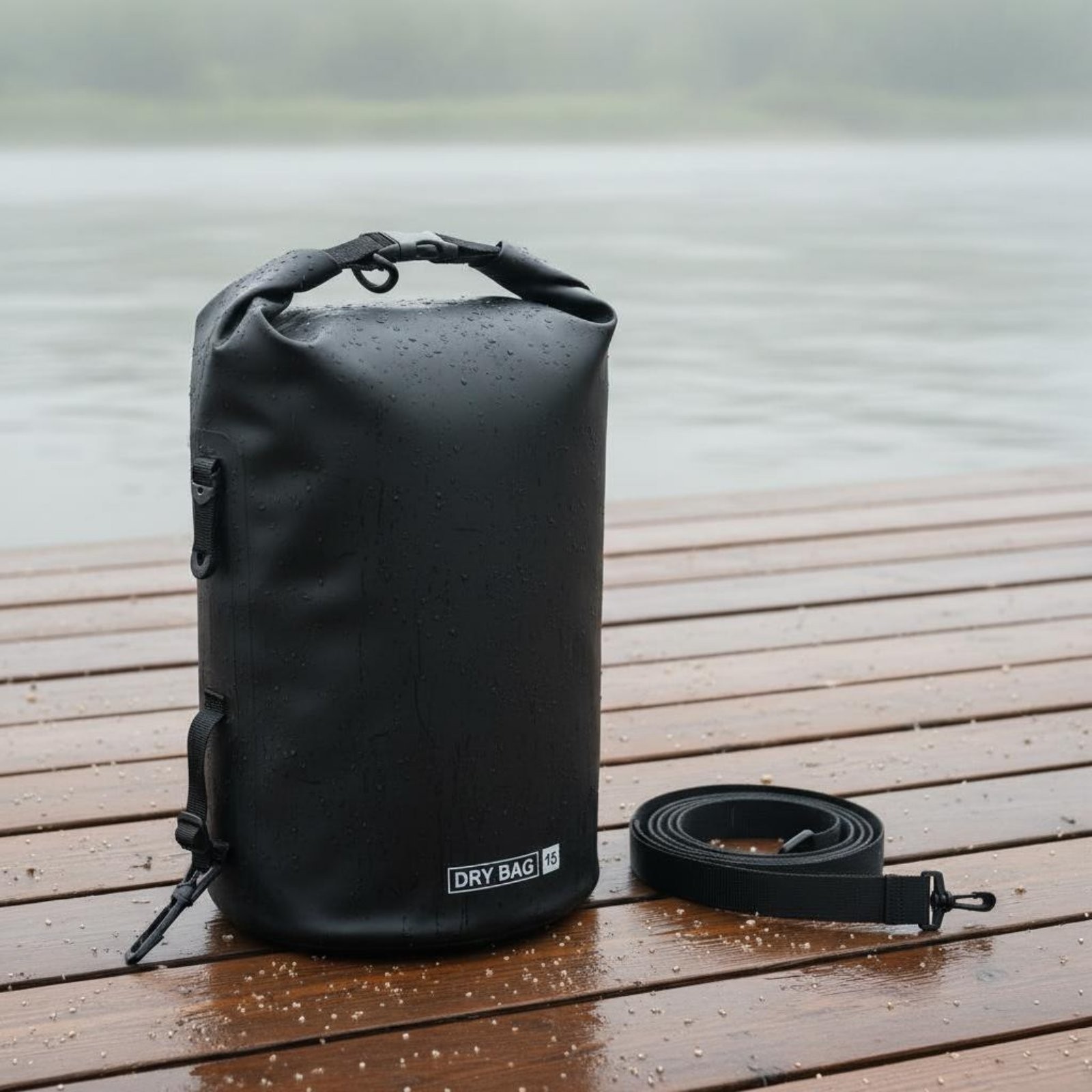 15L Dry Bag Long-Lasting Waterproof Dry Bag Easy to Clean for Rafting, Swimming