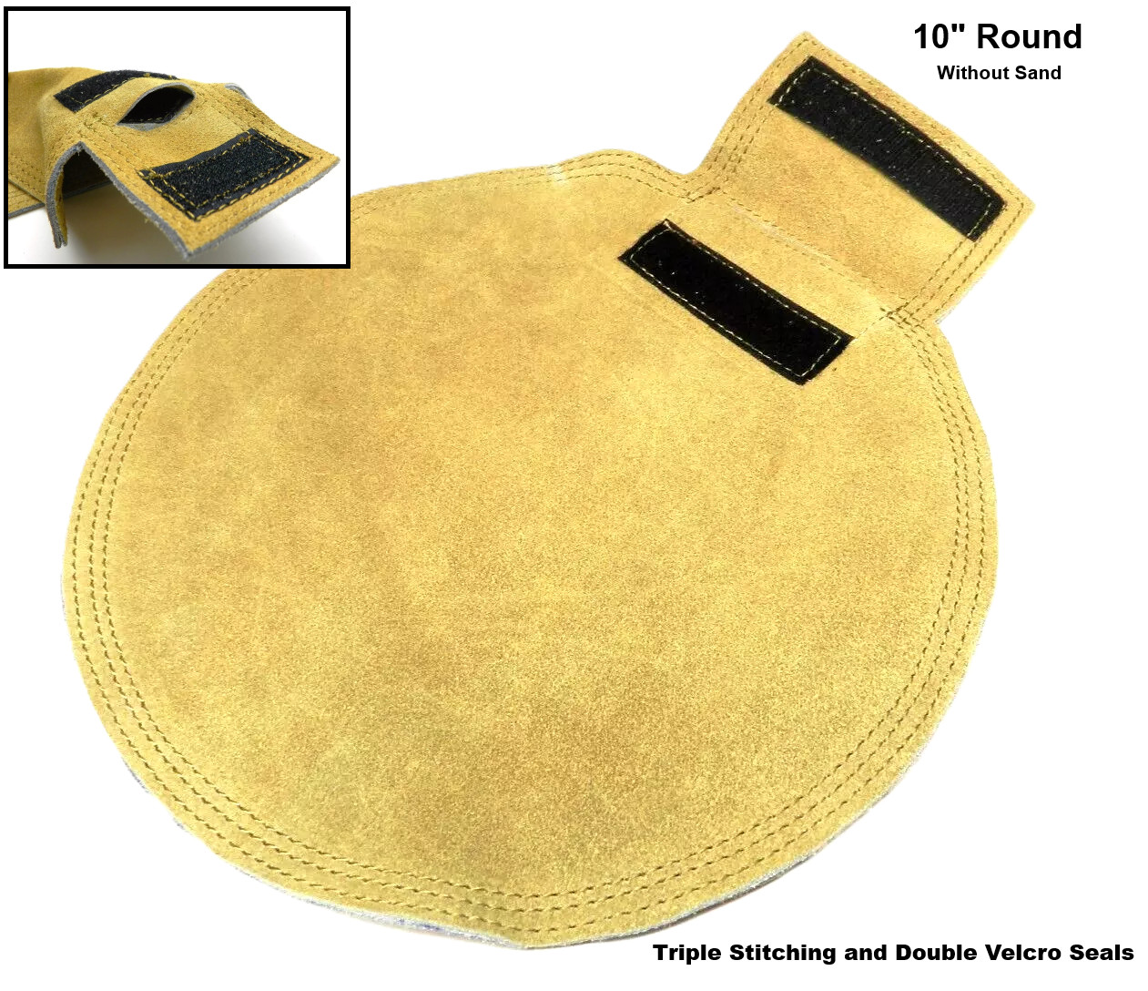 10" Round Sandbag Leather Metalsmith Bench Anvil Forming Pad Without Sand