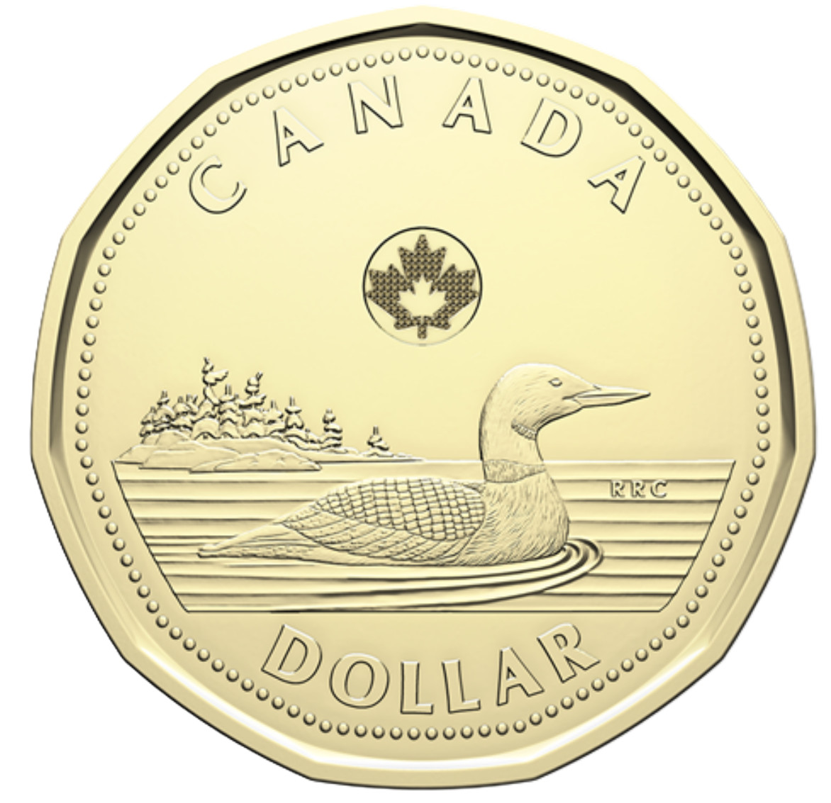 Canada 2025, King Charles III, $1 Dollar Coin, Lonnie from First Strike Roll, BU