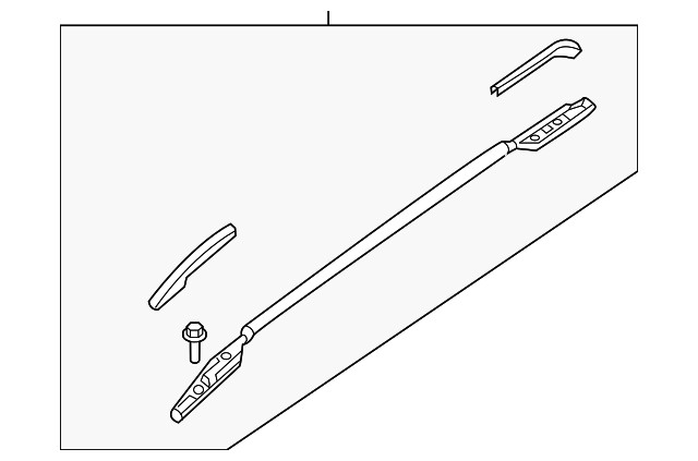 Genuine Nissan Roof Luggage Carrier Side Rail 73822-5HJ1A