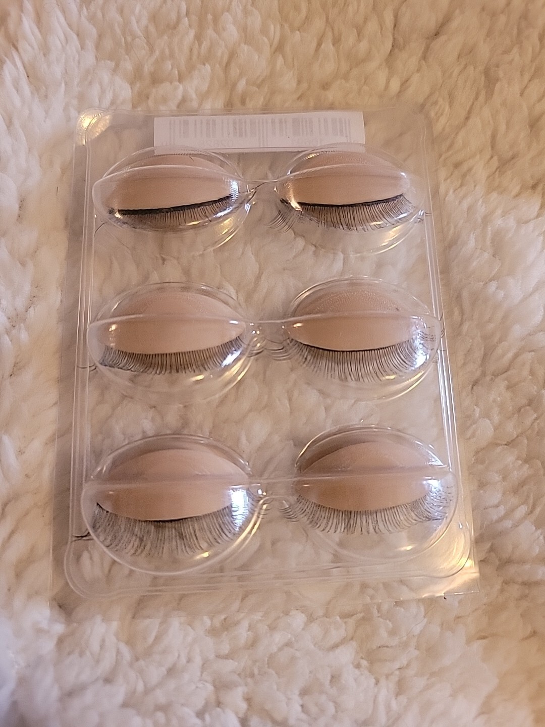 3 Pairs practice eyelids for eyelash extensions Eyelash Tan Eyelid  Replacement