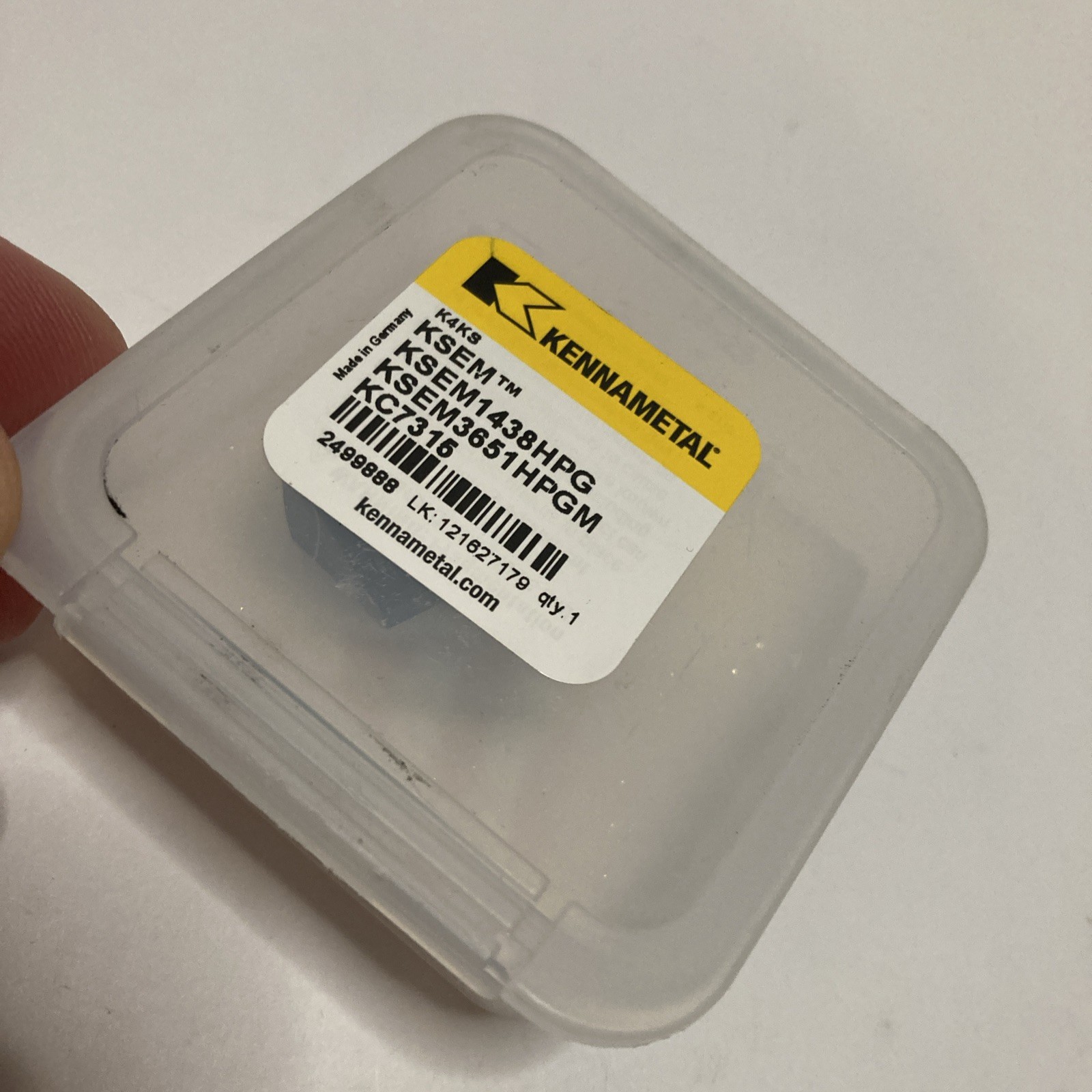Kennametal KSEM1438HPG KC7315 Carbide Replaceable Tip Drill TiAlN Finish, 140°