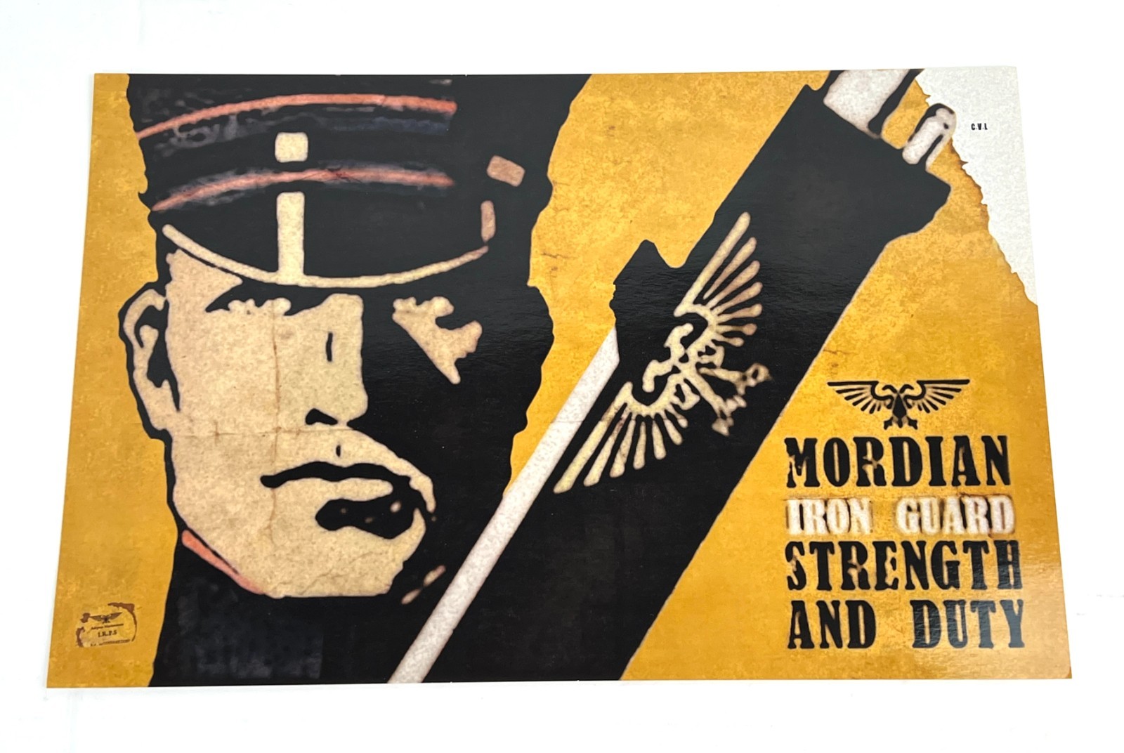 Custom Warhammer 40k Imperial Guard Mordian Iron Guard Replica Propaganda Poster