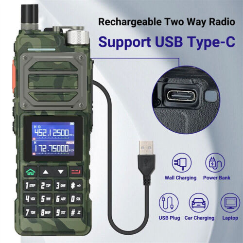 US Baofeng UV25 Walkie Talkie Long Range Tri-power Two Way Radio+48cm Antenna X2