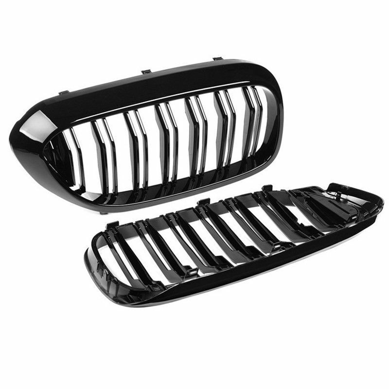 Gloss Black Front Kidney Grille For BMW G30 G31 5-Series 530i 540i M5 2017-2020