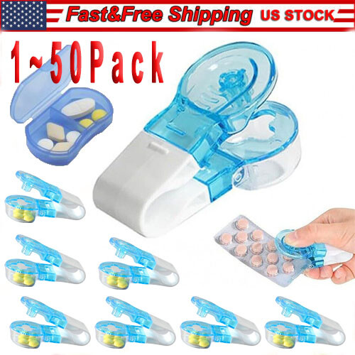 1-50Pcs Portable Pill Taker Anti Pollution Medicine Popper Tablet Dispenser