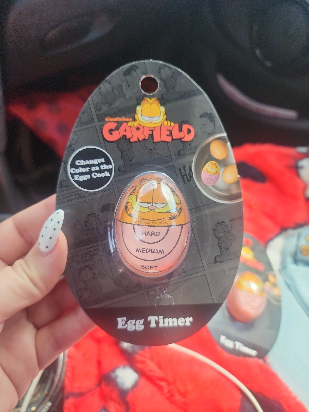 Garfield Egg Timer Changes Colors as the Egg Cooks NEW