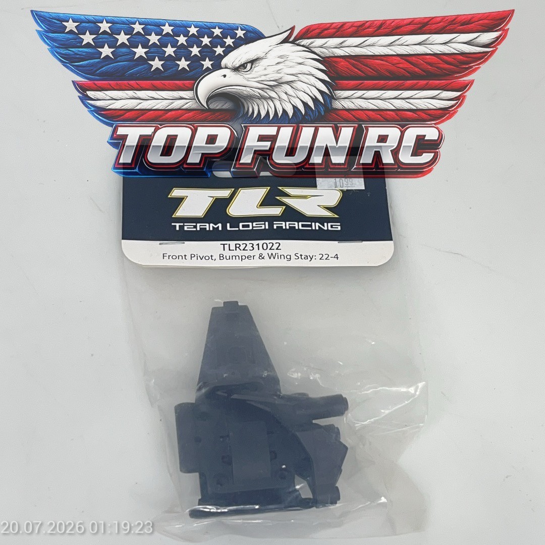 Team Losi Racing Front Pivot, Bumper & Wing Stay: 22-4 TLR231022