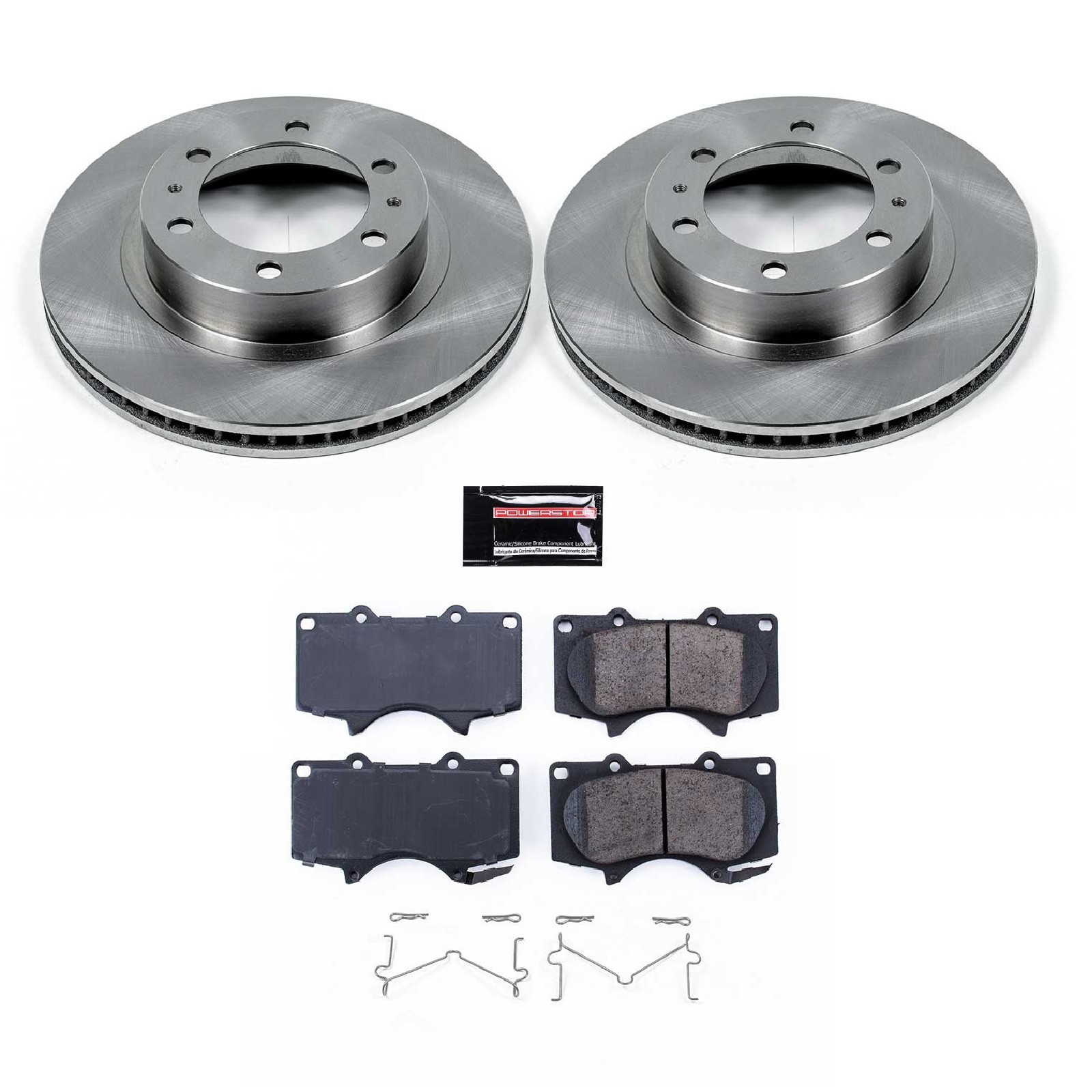 Powerstop KOE137 Set of Front Evolution Replacement Brake Kit for 03-09 4Runner