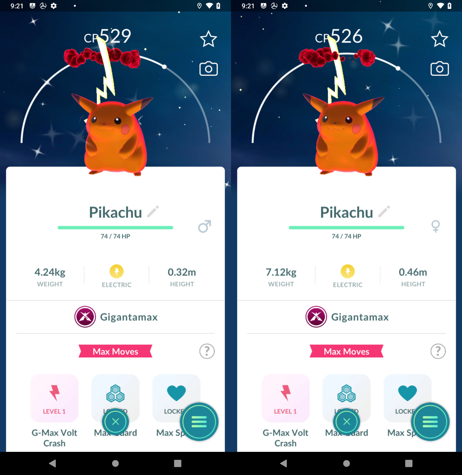 Shiny Pikachu Gmax | Mini P—T—C or Tr-de