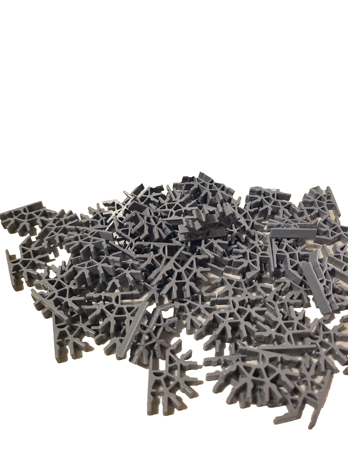K'nex Lot of 140 Grey Standard 4-position 3D Connectors Bulk Parts Pieces Knex