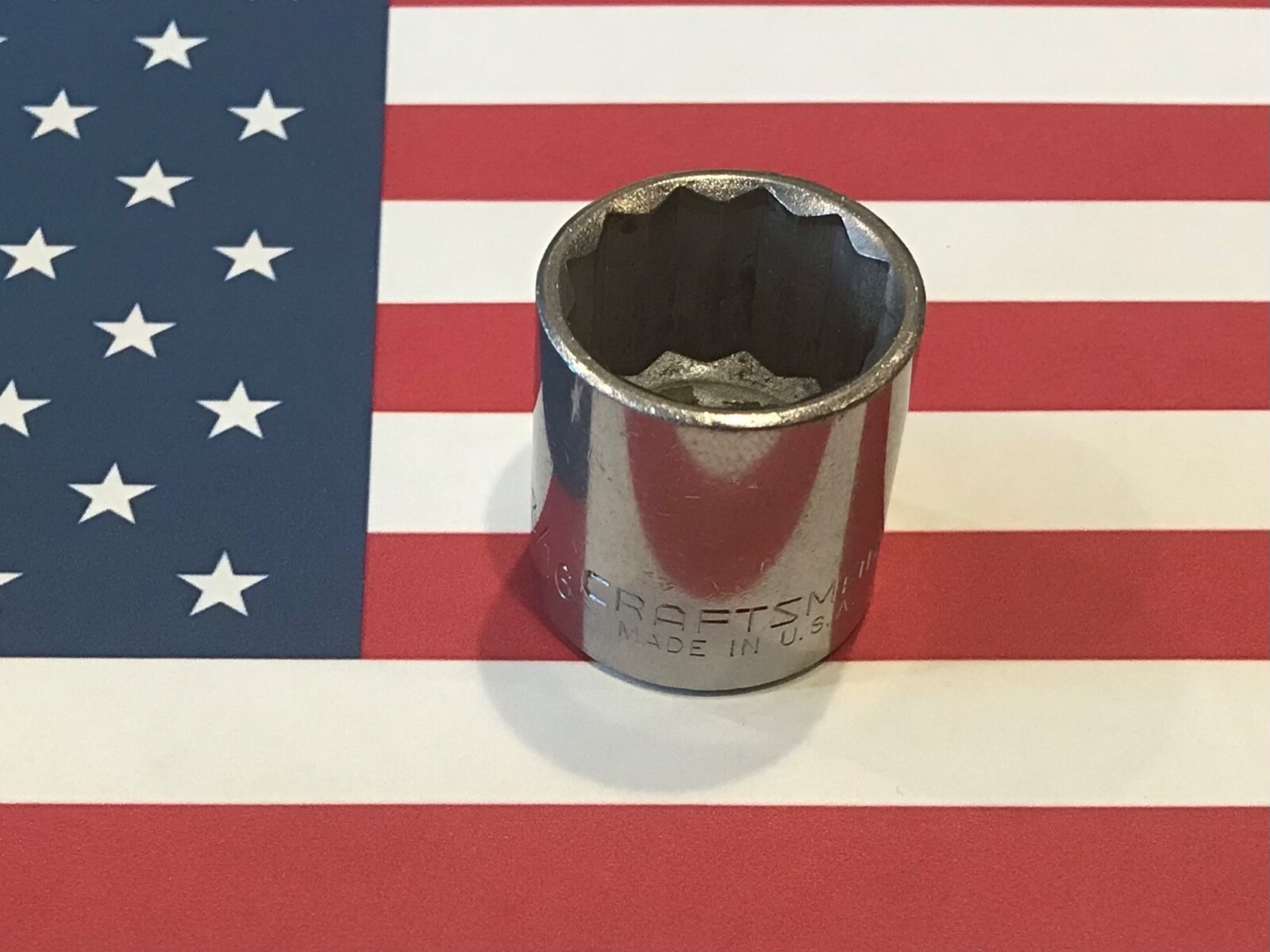 Vintage Craftsman SAE 13/16” Socket, -EE-, 3/8 Drive, 12pt 44338 - USA 🇺🇸