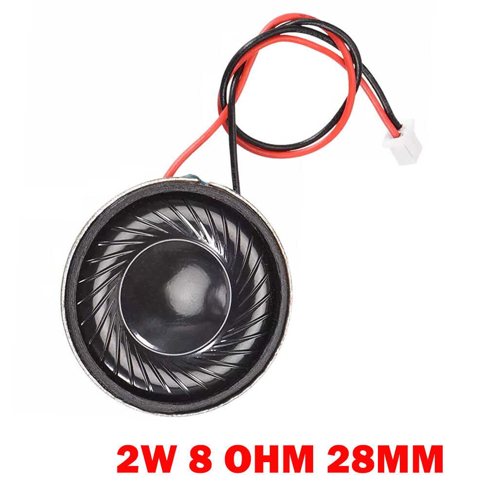1X 2W 8 Ohm Micro Internal Speaker Magnet Loudspeaker 28mm Dia With Pin Wire HOT