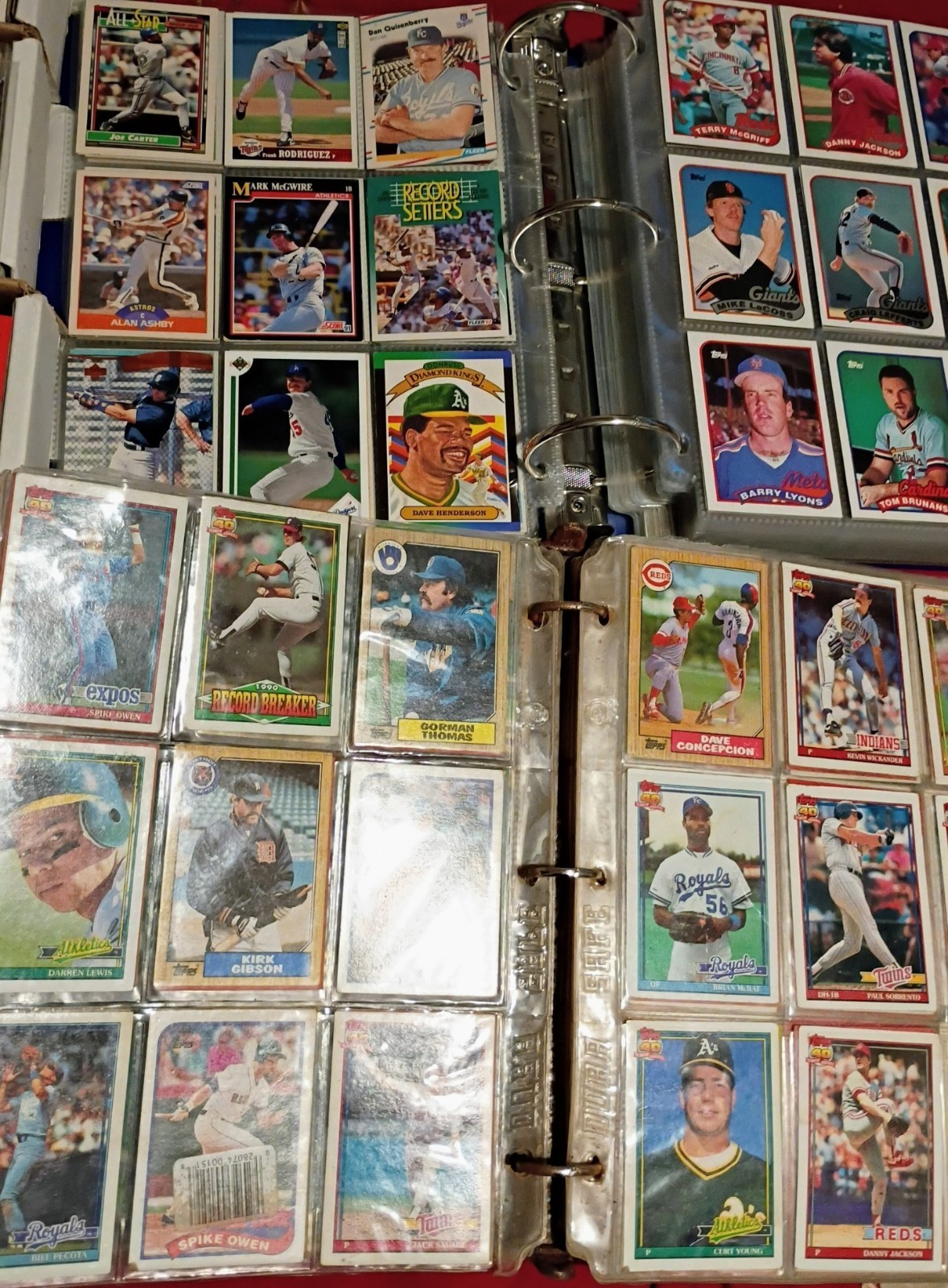 A Lot of Topps Sports Cards Mostly Baseball and Football Card Lot