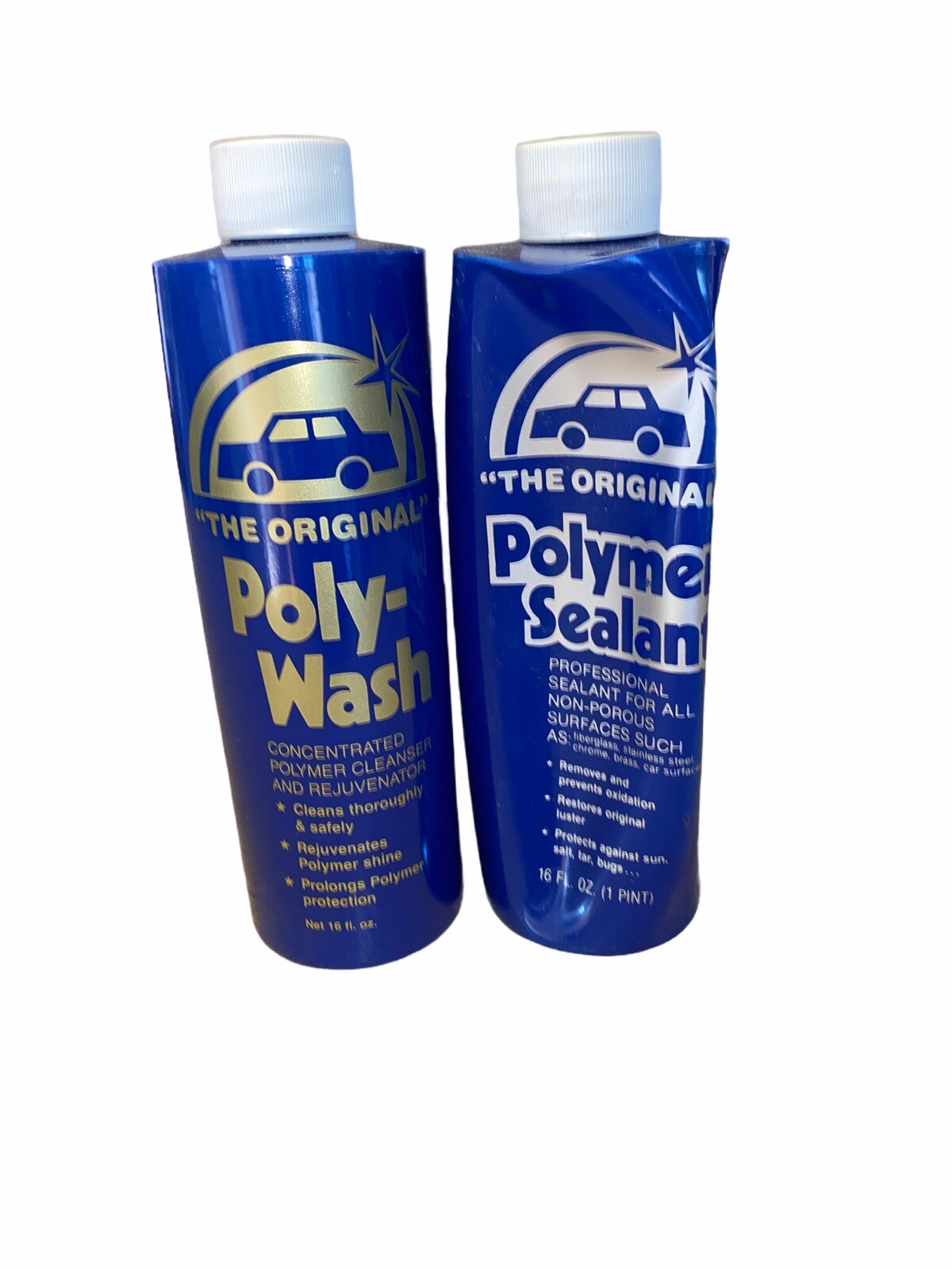 Polywash and Polymer Sealant; 16oz Each New
