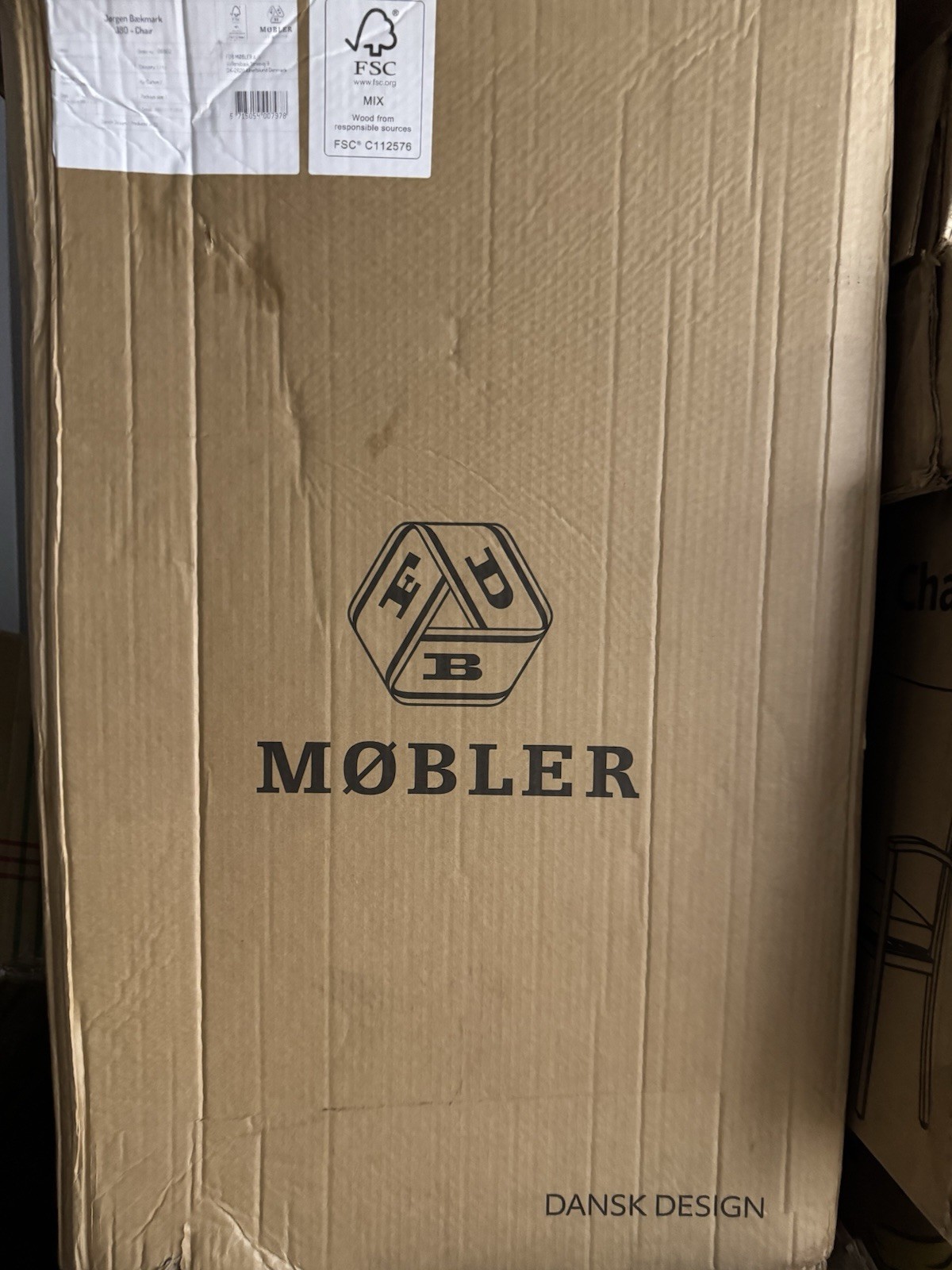 FDB Møbler J80 Chair Soaped Beech Mobler NEW