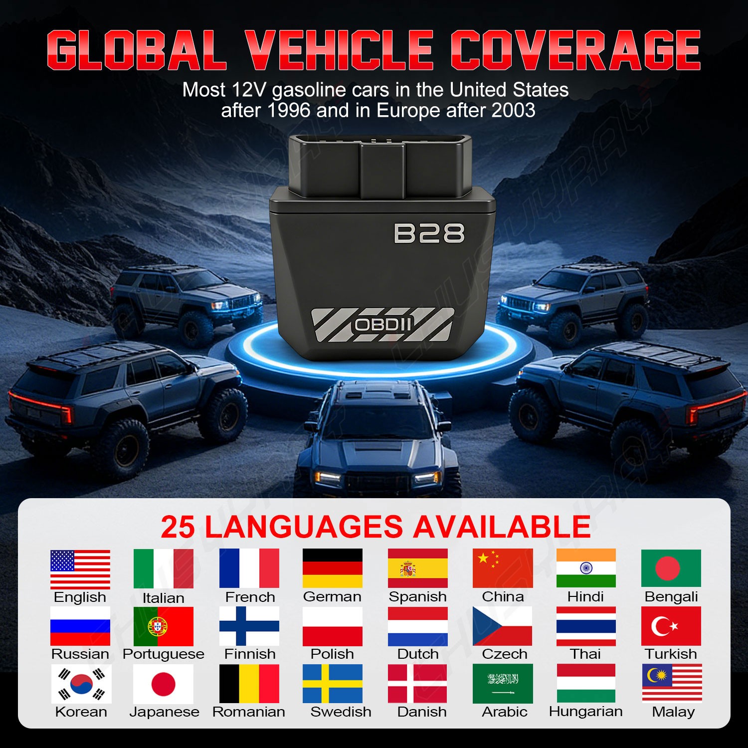 For Subaru Outback 1996-2025 OBD2 Scanner Bluetooth Code Reader Diagnostic