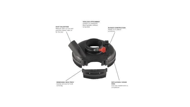 BOSCH 7" Grinder Dust Extraction Collection 18SG-7 New