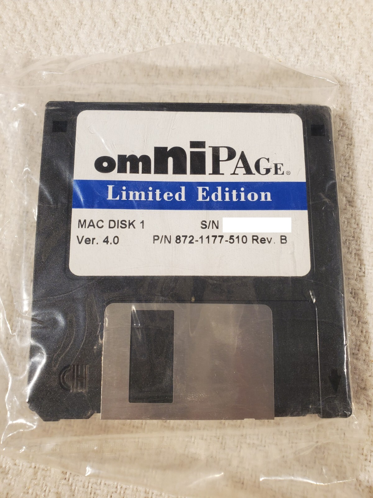 Vtg Omni Page Limited Edition Apple Macintosh 3.5" Floppy Disks v4.0 Sealed New