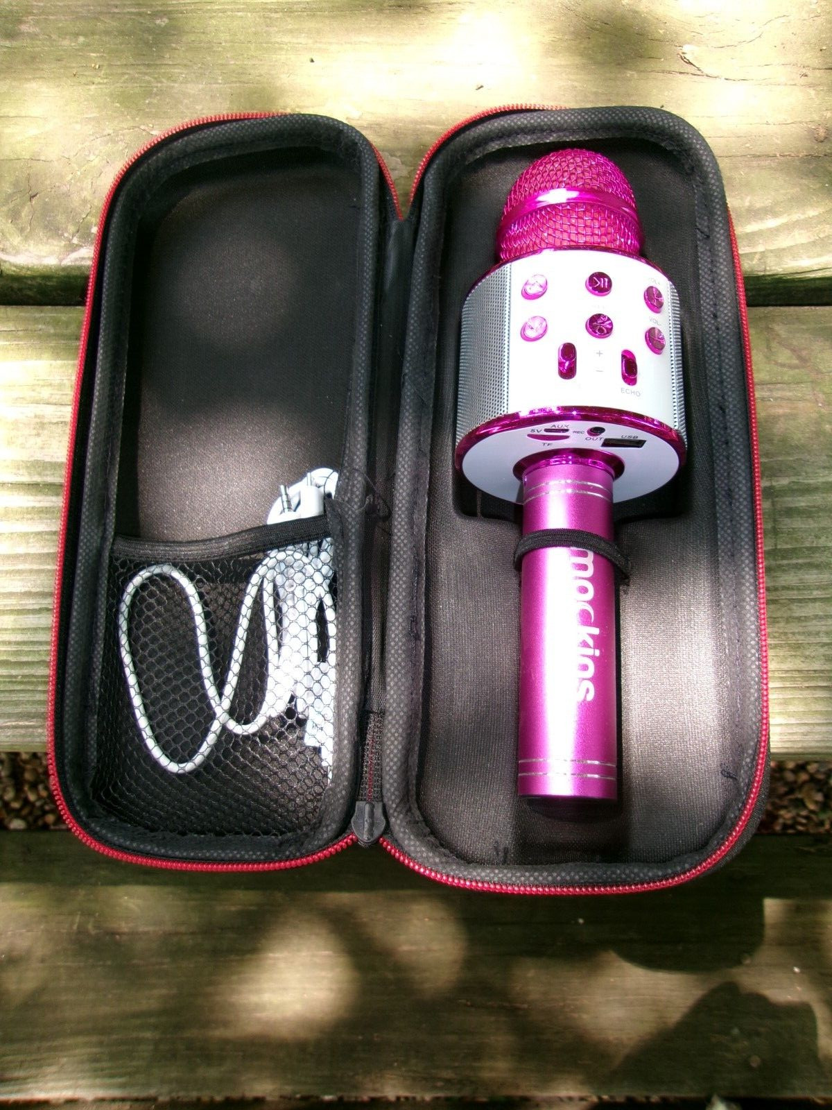 Mockins Portable Wireless Bluetooth KARAOKE MICROPHONE Purple Holiday Gift kids