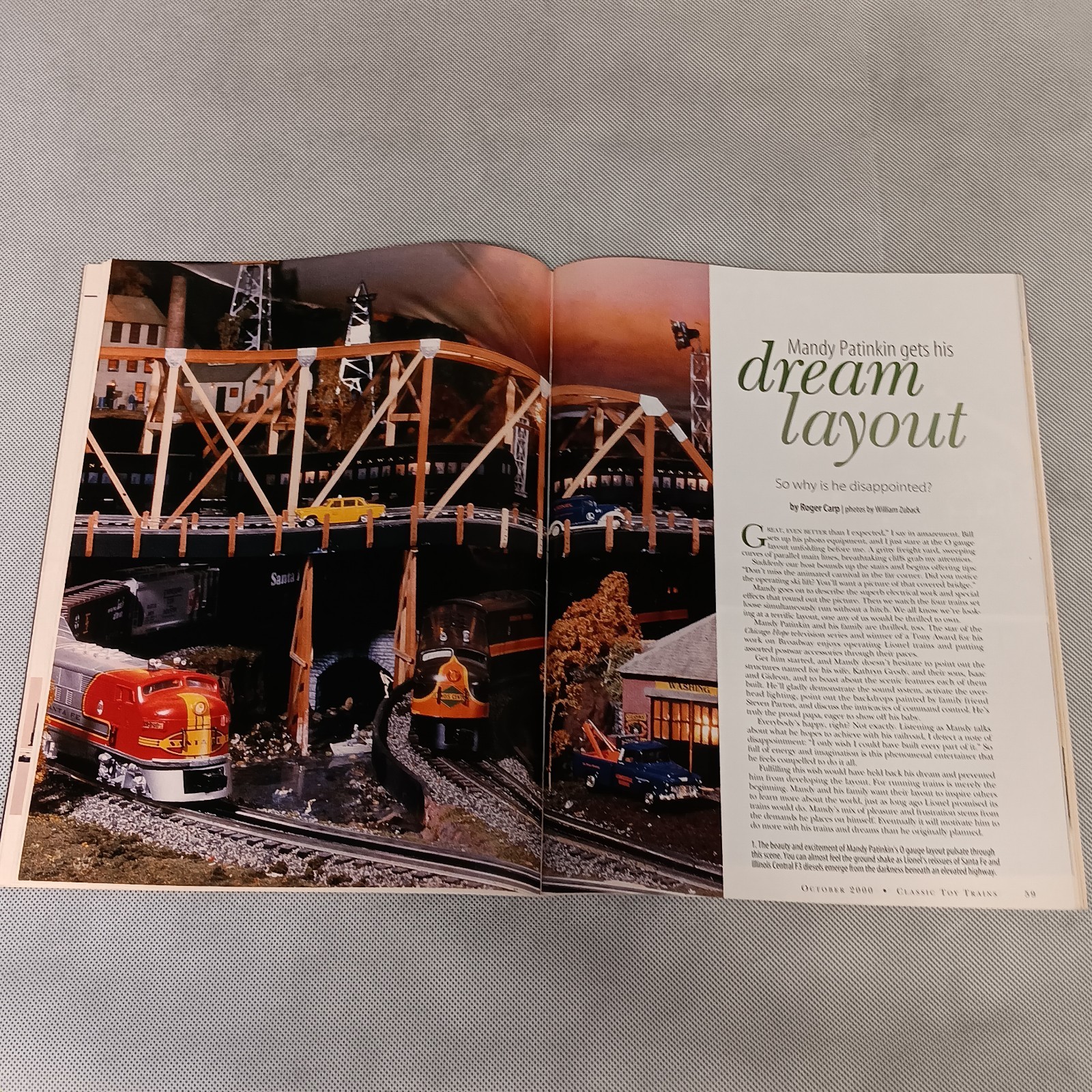 Classic Toy Trains Magazine October 2000