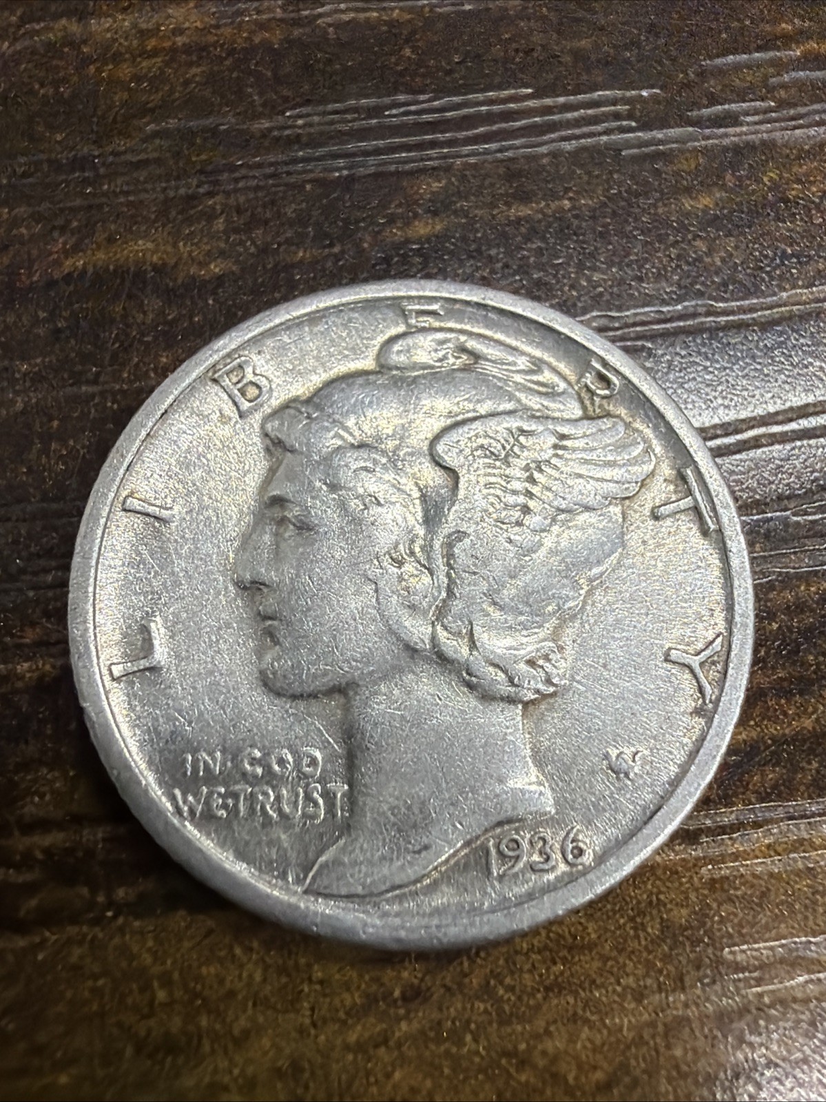 1936 Mercury Dime - Actual Coin Same Day Shipping Good Bargain