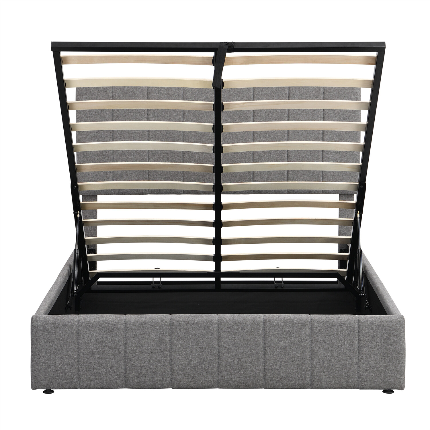 Full Size Upholstered Platform Bed Frame with Hydraulic Storage System Gray New