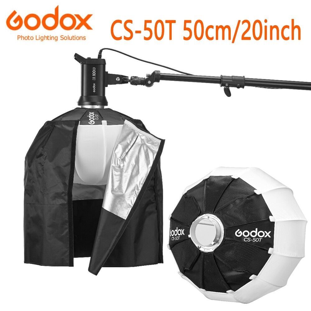 Godox CS-50T 50cm/20inch Lantern Softbox Bowens Mount Soft Boxes with Skirt