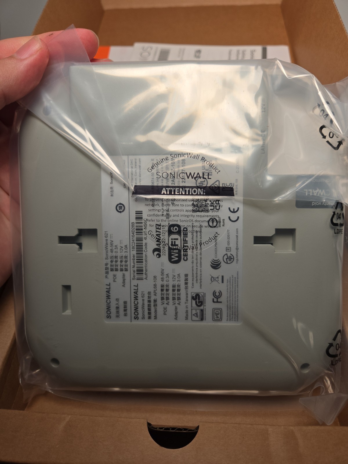 Sonicwall Sonicwave 621 Access Point 02-SSC-8062